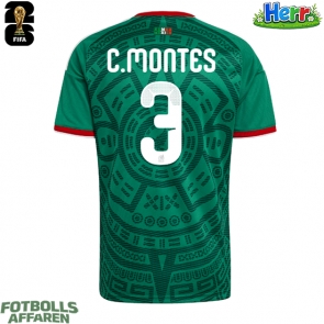 Mexiko Cesar Montes #3 Hemmatröja VM 2026 Kortärmad